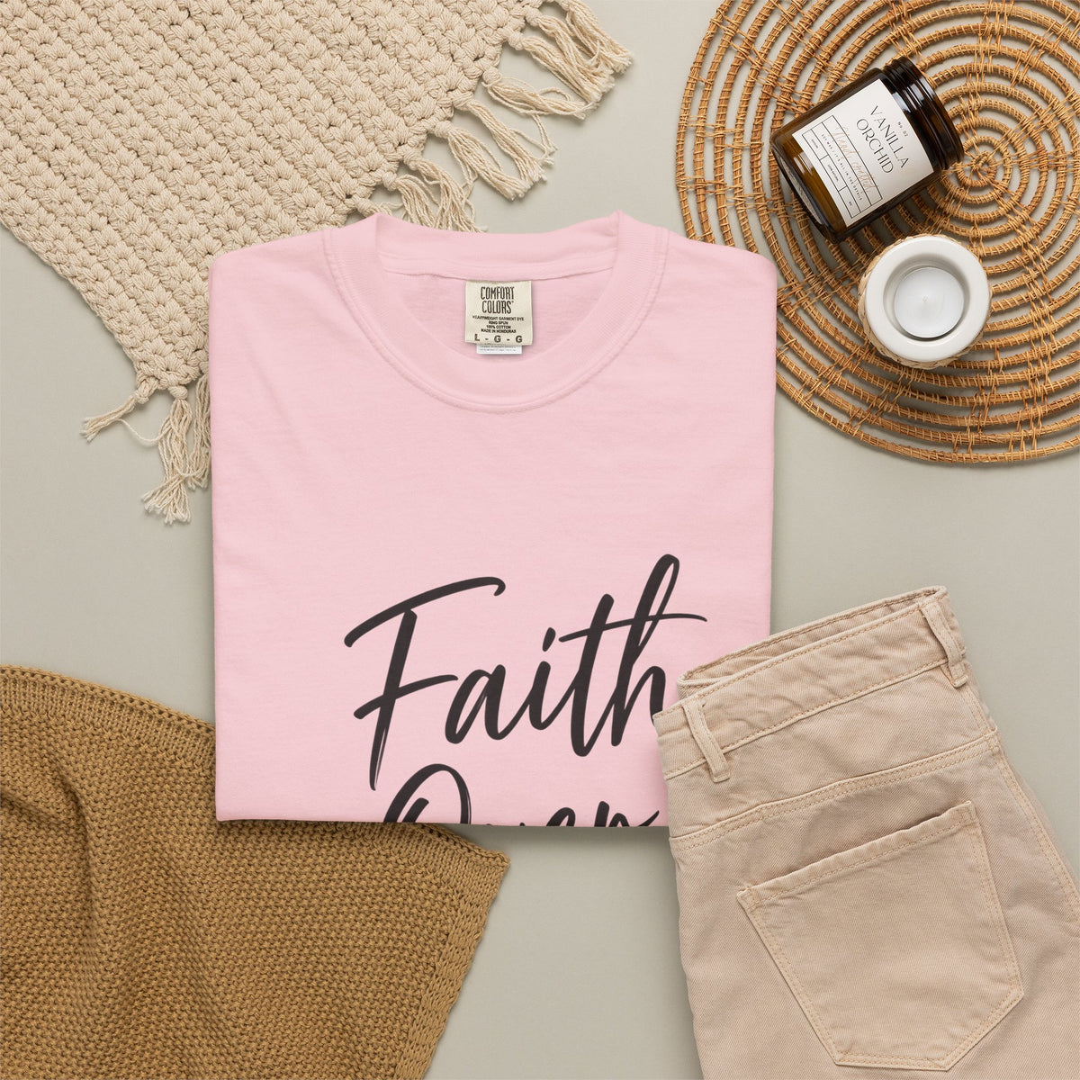 Faith Over Fear T-Shirt — Inspirational Christian Graphic Tee