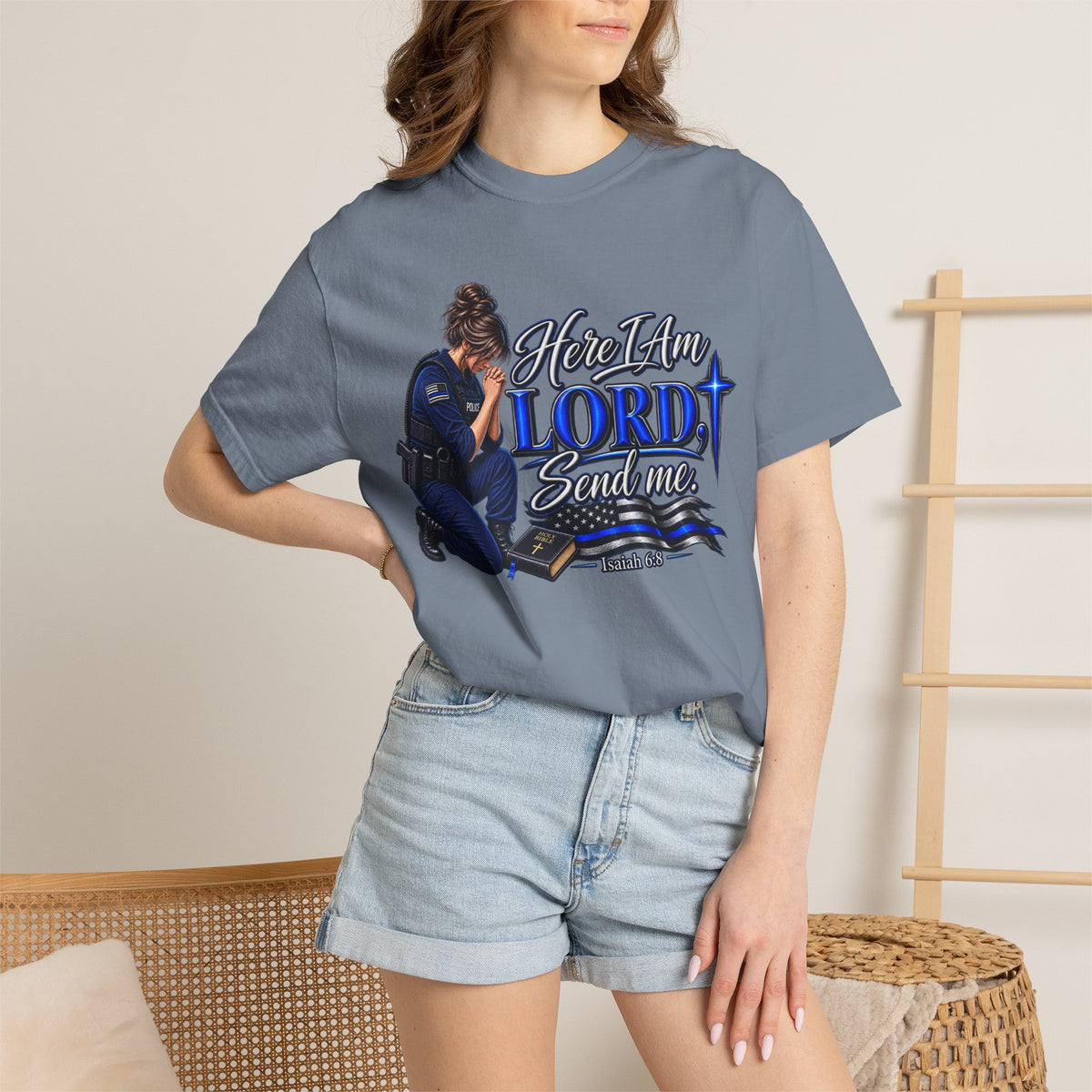 Here am I Lord, Send me! Police Officer Shirt