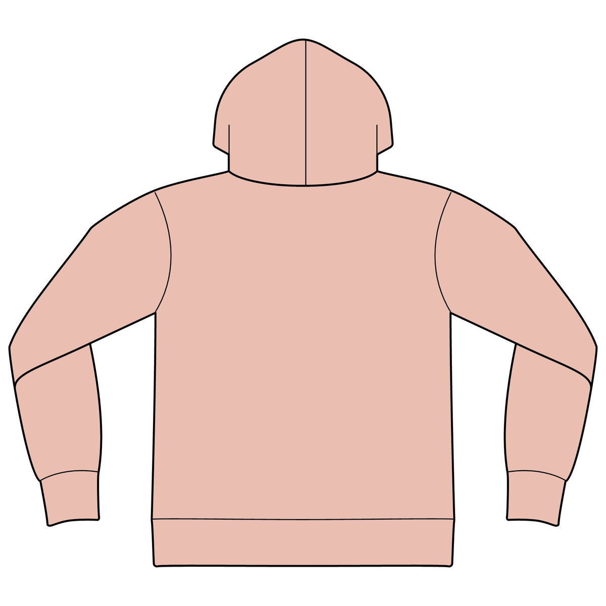 Unisex Sponge Fleece Drop Shoulder Hoodie Sweatshirt
