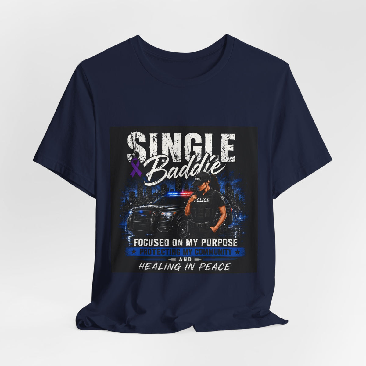Single Baddie Tee - "Focused on My Purpose" Inspirational Graphic Shirt