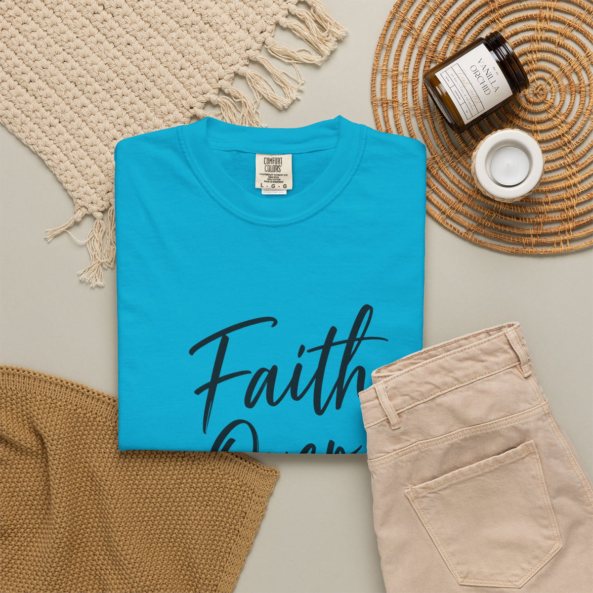 Faith Over Fear T-Shirt — Inspirational Christian Graphic Tee