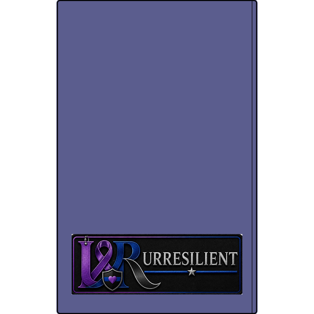 Urresilient Vegan Leather Journal — Engraved Police Tribute Notebook