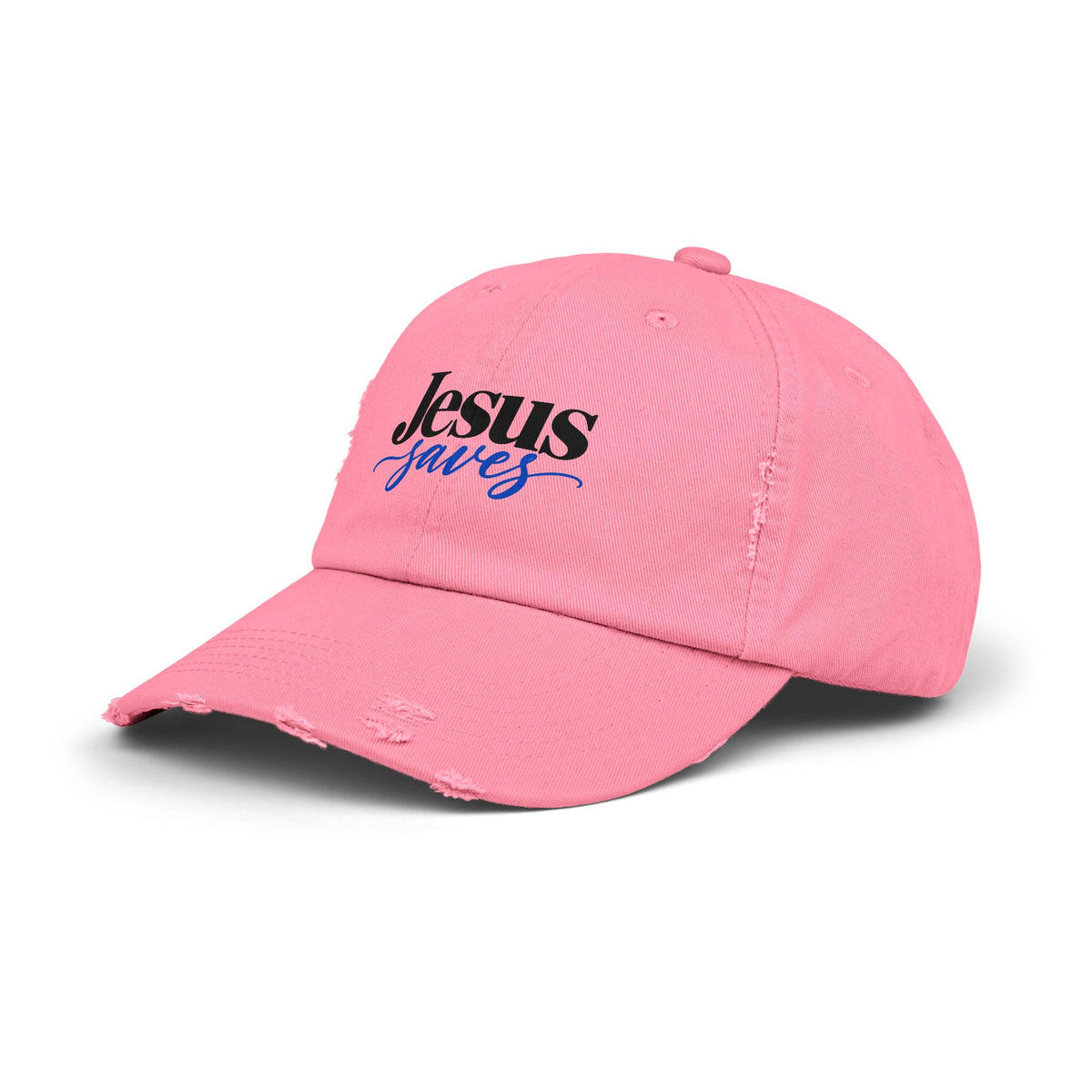 Jesus Saves Distressed Cap – Vintage Faith Baseball Hat