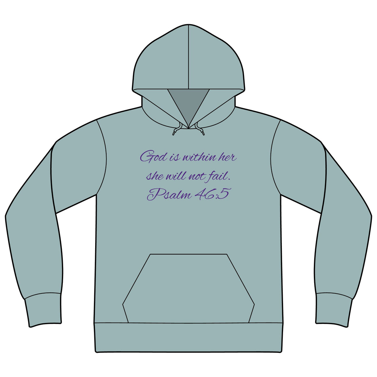 Unisex Sponge Fleece Drop Shoulder Hoodie Sweatshirt