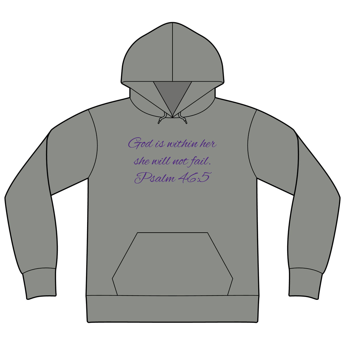Unisex Sponge Fleece Drop Shoulder Hoodie Sweatshirt