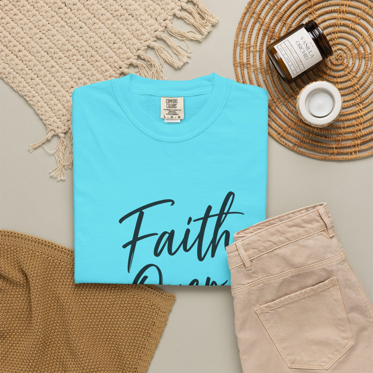 Faith Over Fear T-Shirt — Inspirational Christian Graphic Tee
