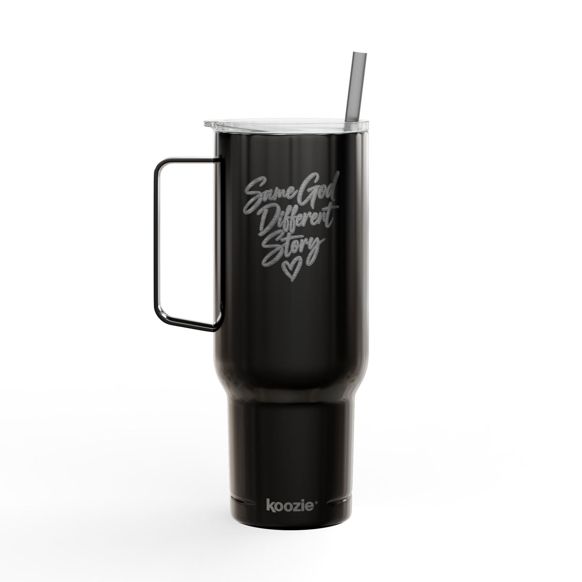 40oz Engraved Insulated Tumbler with Lid — "Some Girl Different" Script Travel Mug