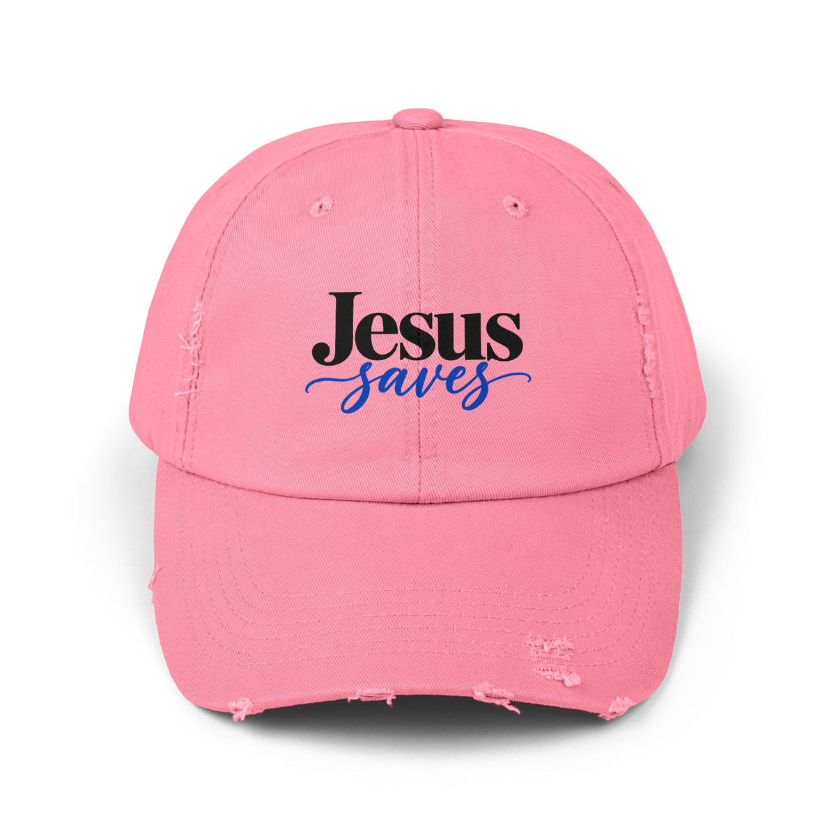 Jesus Saves Distressed Cap – Vintage Faith Baseball Hat