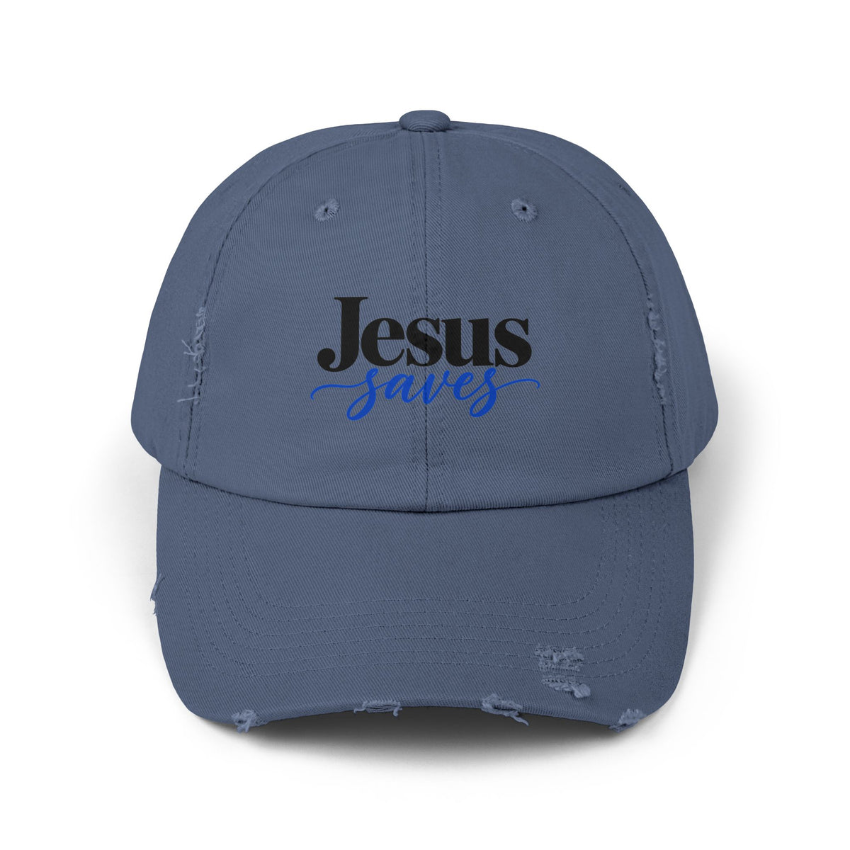 Jesus Saves Distressed Cap – Vintage Faith Baseball Hat