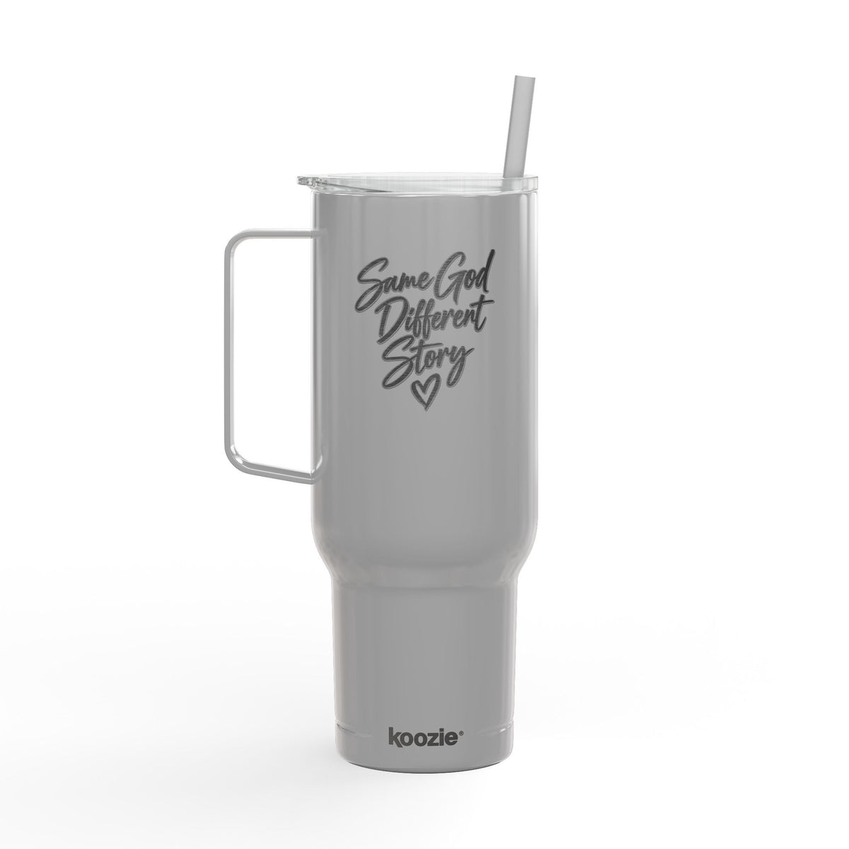 40oz Engraved Insulated Tumbler with Lid — "Some Girl Different" Script Travel Mug