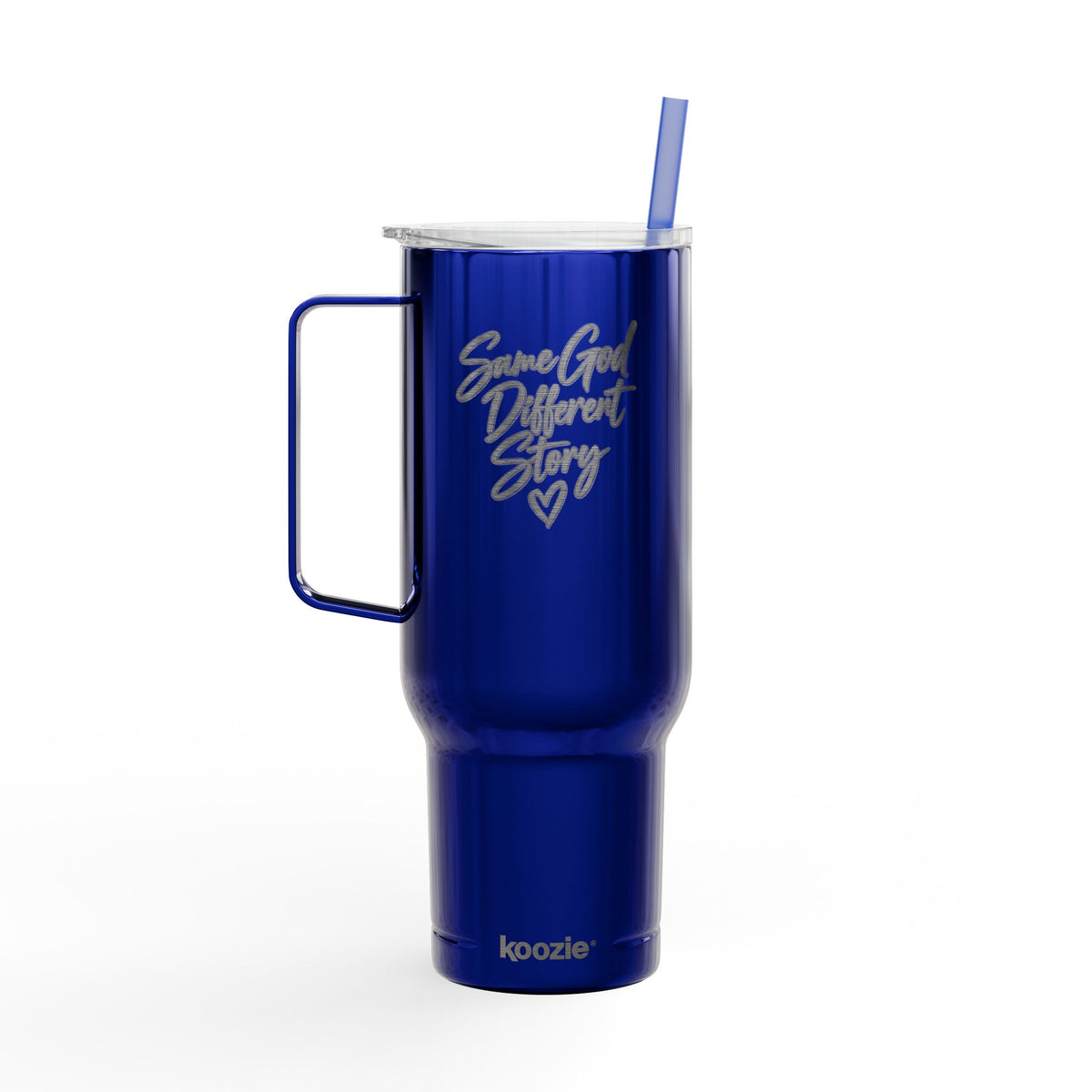 40oz Engraved Insulated Tumbler with Lid — "Some Girl Different" Script Travel Mug