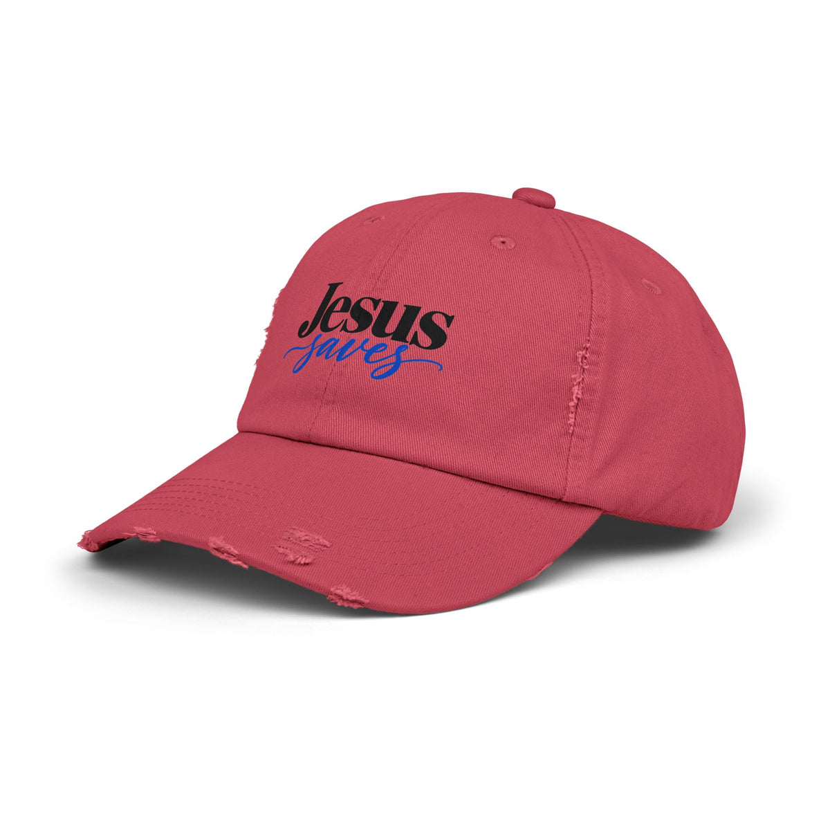 Jesus Saves Distressed Cap – Vintage Faith Baseball Hat