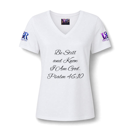Women's Relaxed Heather CVC V-Neck Tee