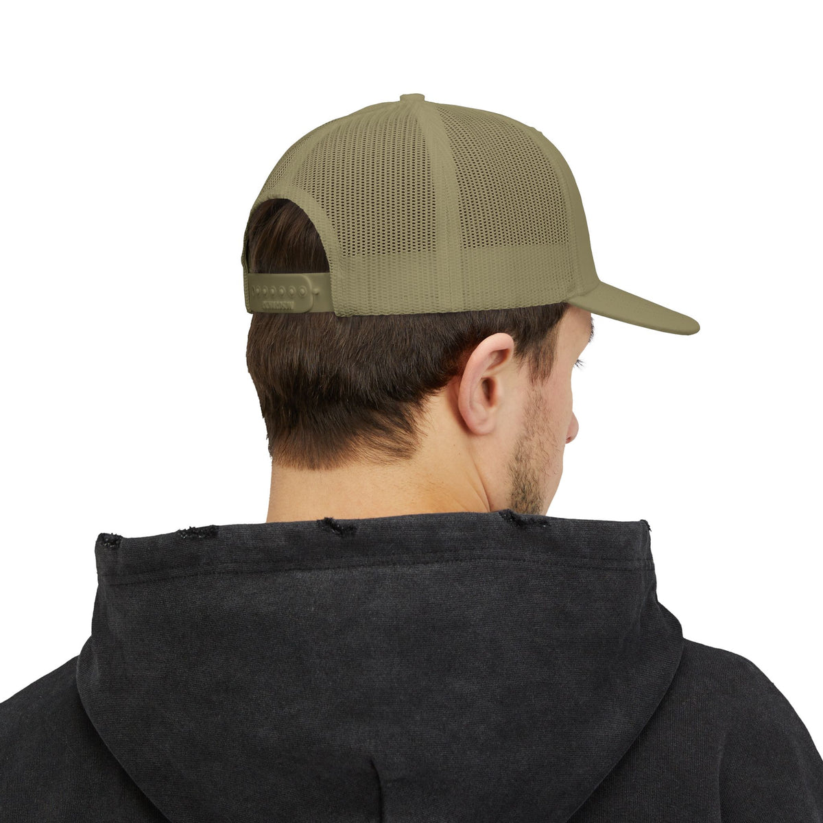 Resilient & Built For Winter Snapback Trucker Cap — Retro Mountain Rescue Patch