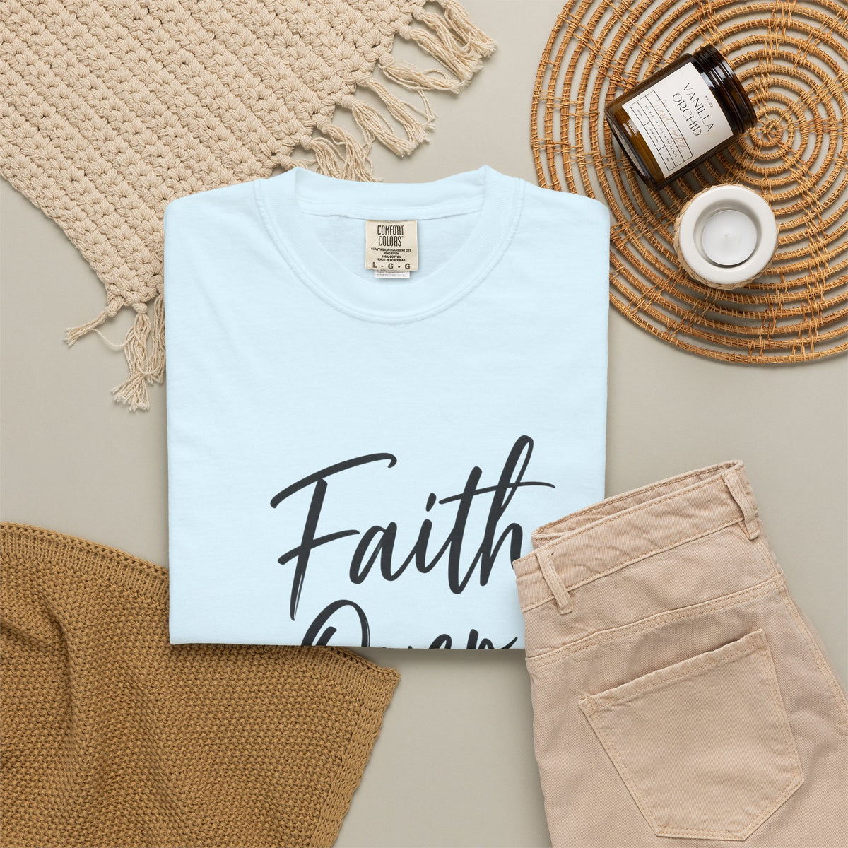 Faith Over Fear T-Shirt — Inspirational Christian Graphic Tee