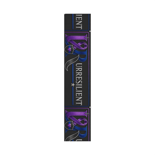 Resilient Ribbon Black & Purple Gift Wrap Paper – 'Unrressilent' Motivational Wrapping Sheets