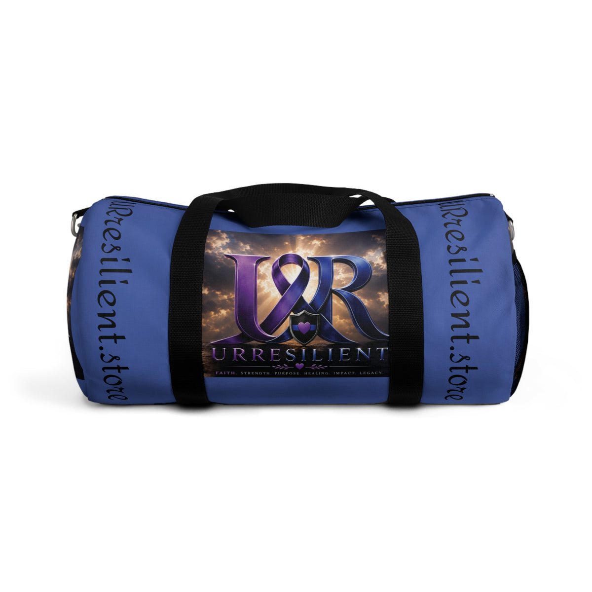Resilient Story Duffel Bag — Inspirational 'UR' Logo Travel Gym Bag