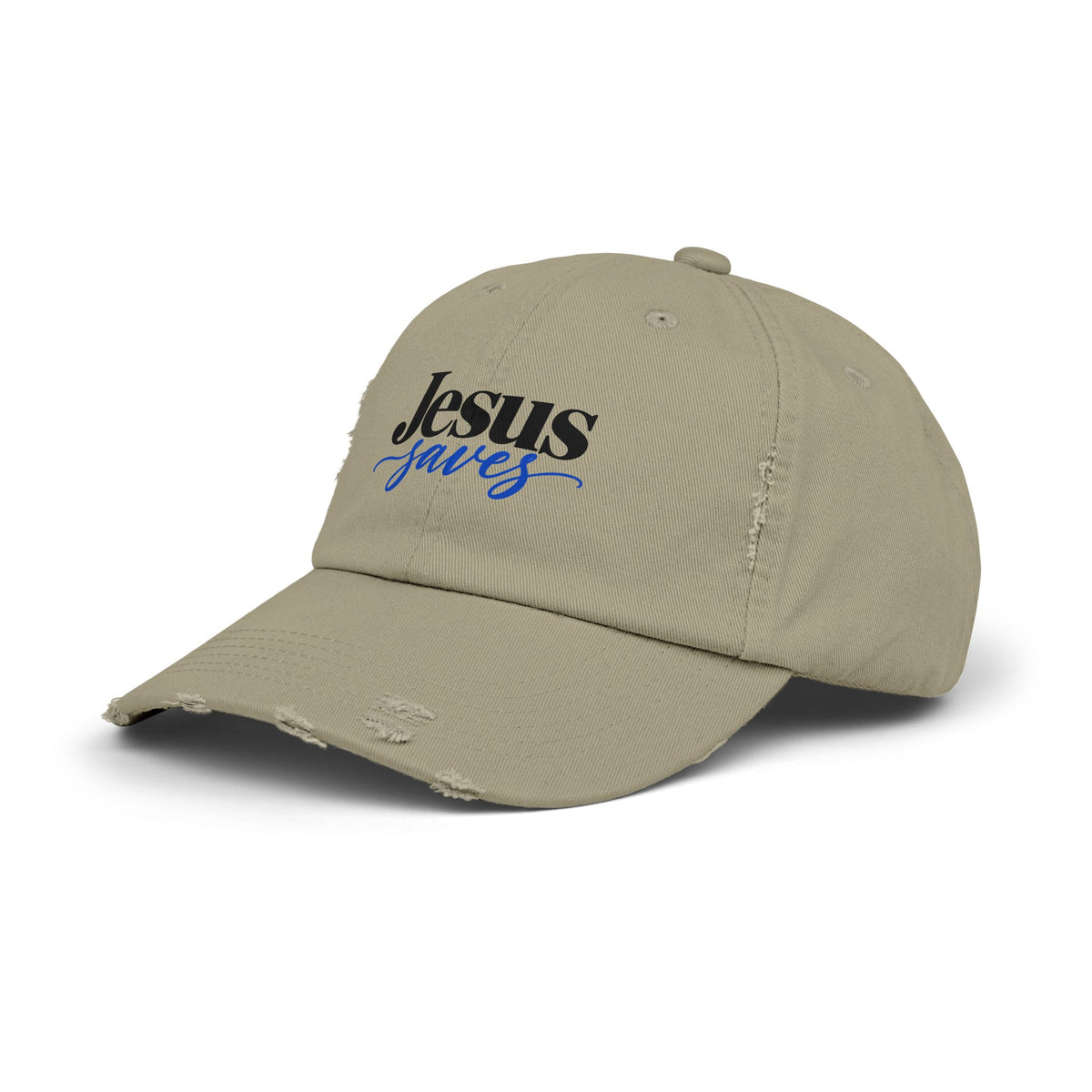 Jesus Saves Distressed Cap – Vintage Faith Baseball Hat