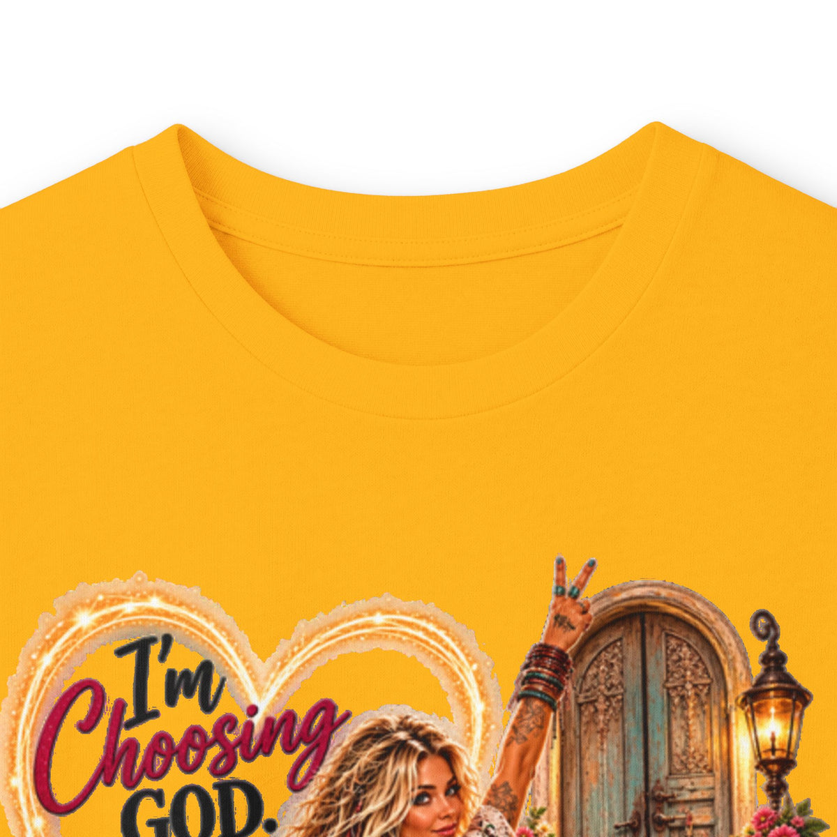 Faithful Journey Long Sleeve Tee — "The Road to God" Inspirational Christian Shirt