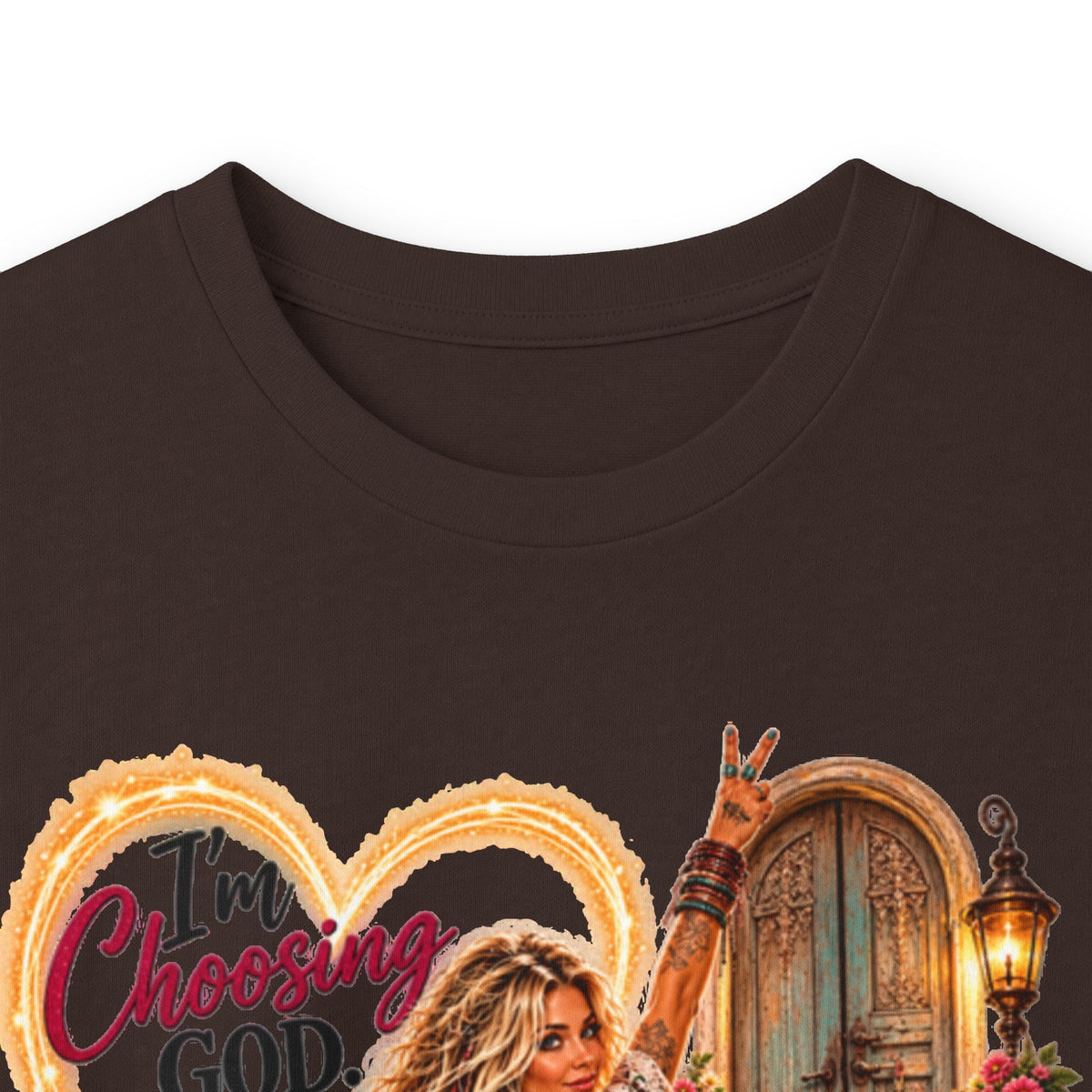 Faithful Journey Long Sleeve Tee — "The Road to God" Inspirational Christian Shirt