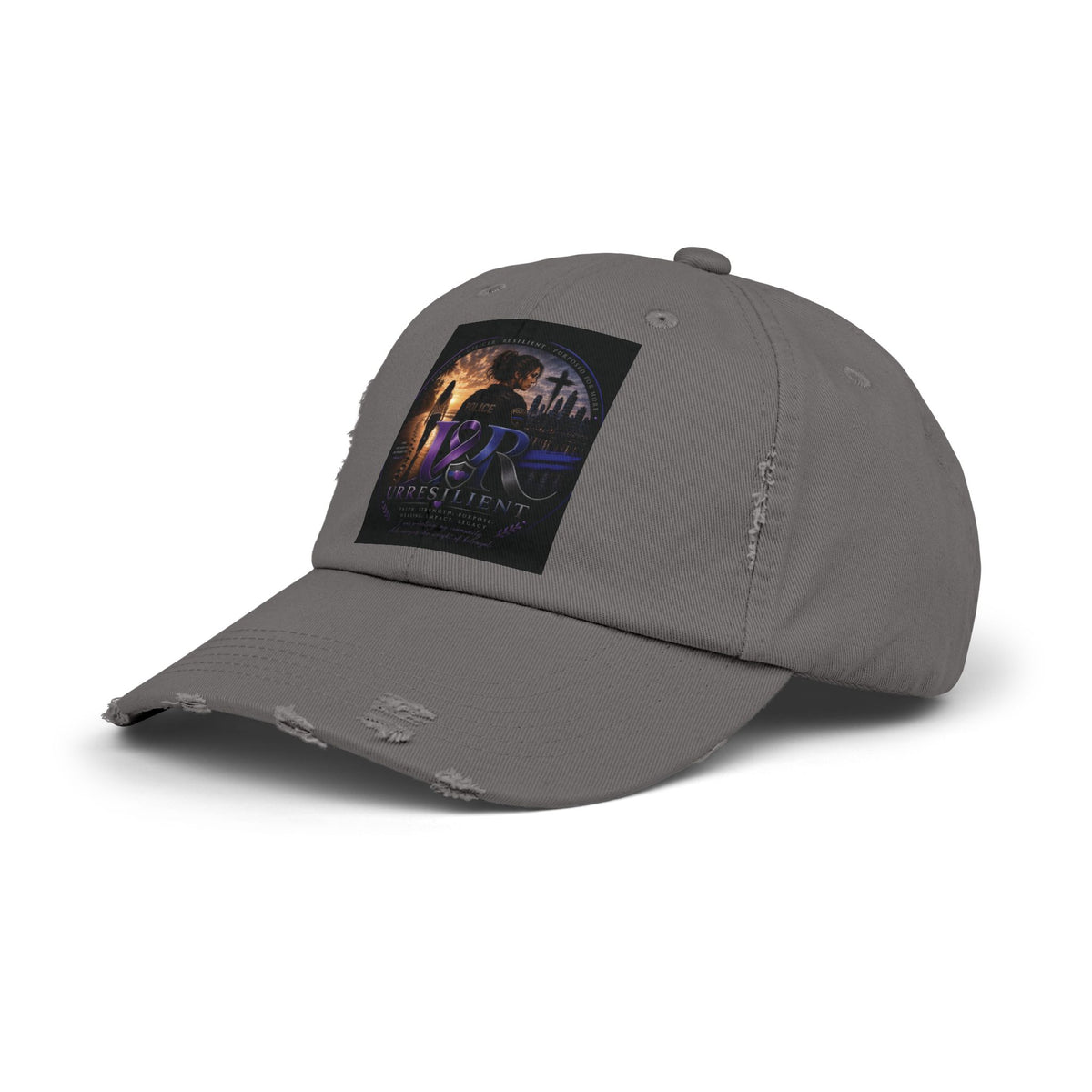 Distressed Baseball Cap — Retro Sci‑Fi Poster Design