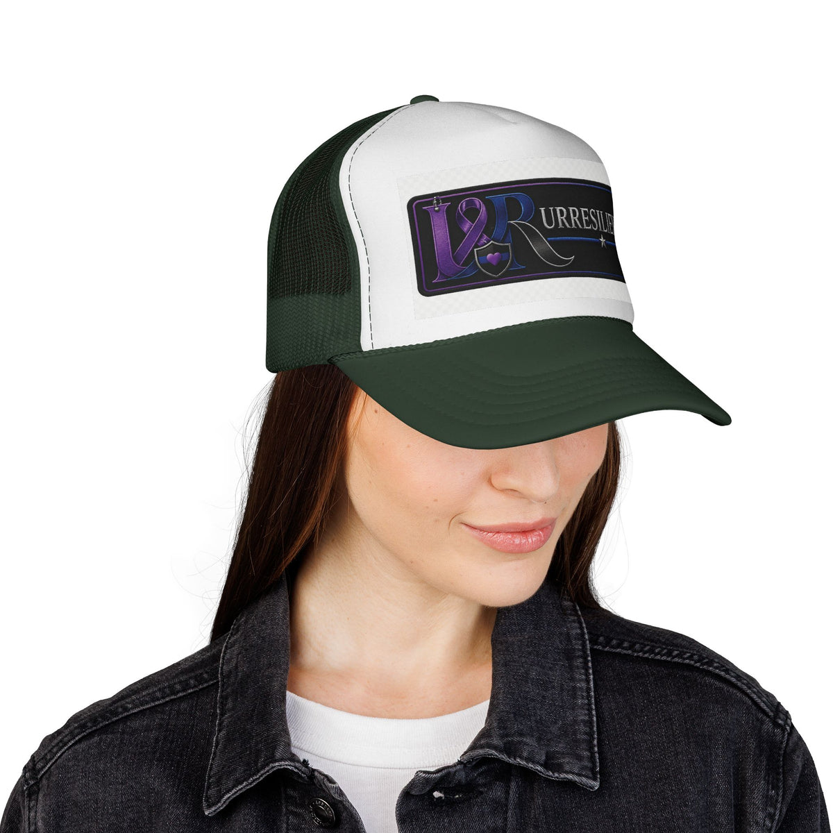 Resilient Ribbon Trucker Hat — 'Rurresilient' Purple Awareness Cap