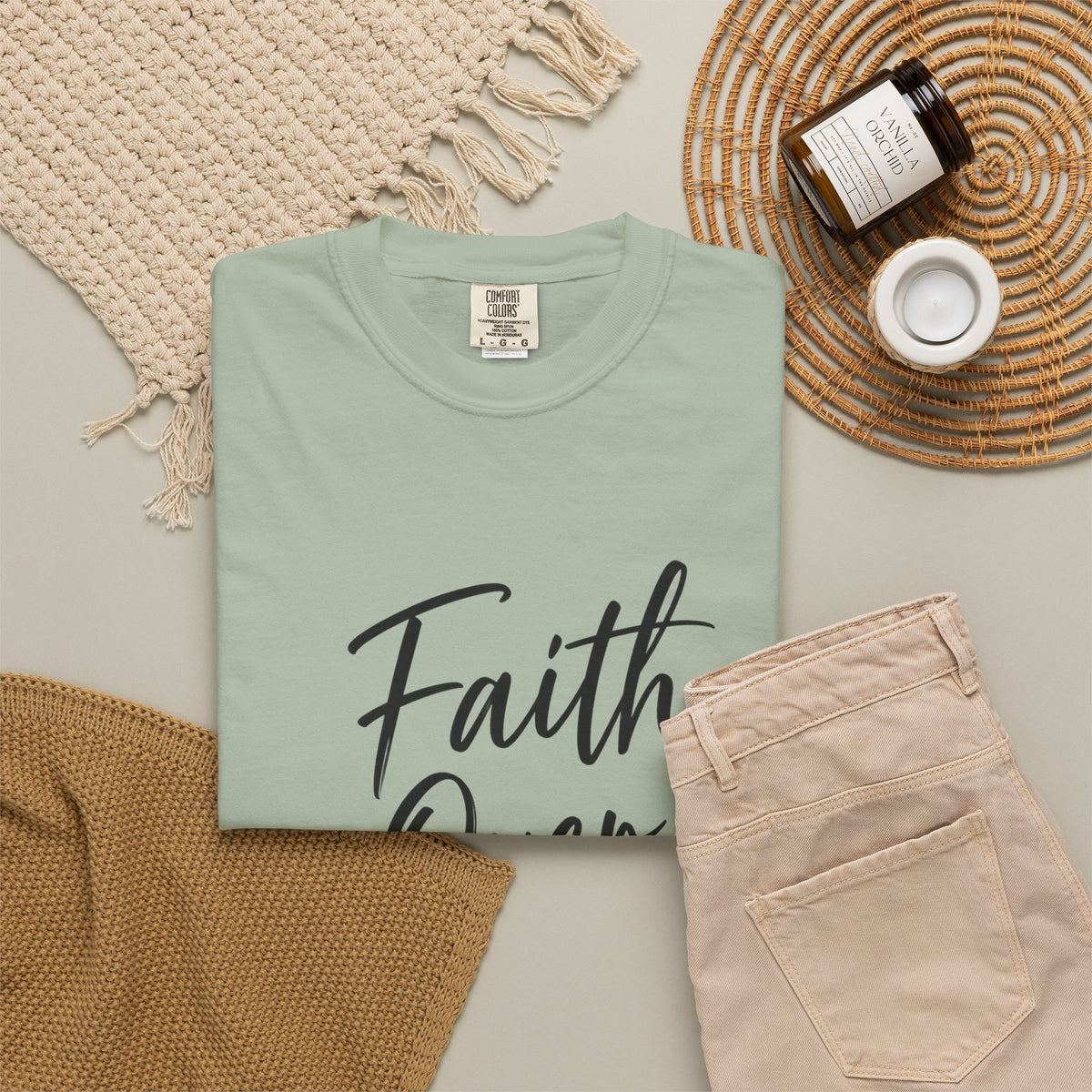 Faith Over Fear T-Shirt — Inspirational Christian Graphic Tee