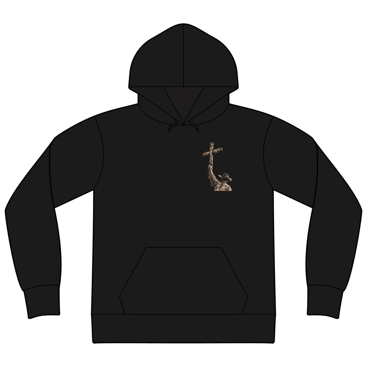 Unisex Sponge Fleece Drop Shoulder Hoodie Sweatshirt