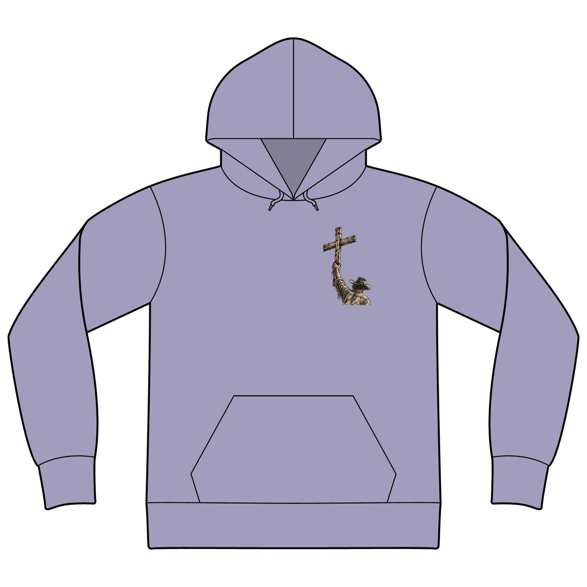 Unisex Sponge Fleece Drop Shoulder Hoodie Sweatshirt