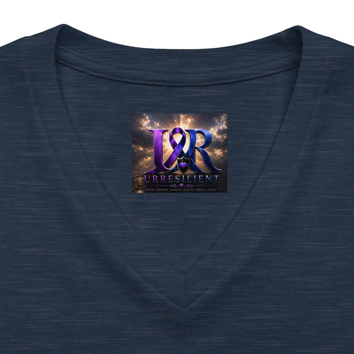 Women's Relaxed Heather CVC V-Neck Tee