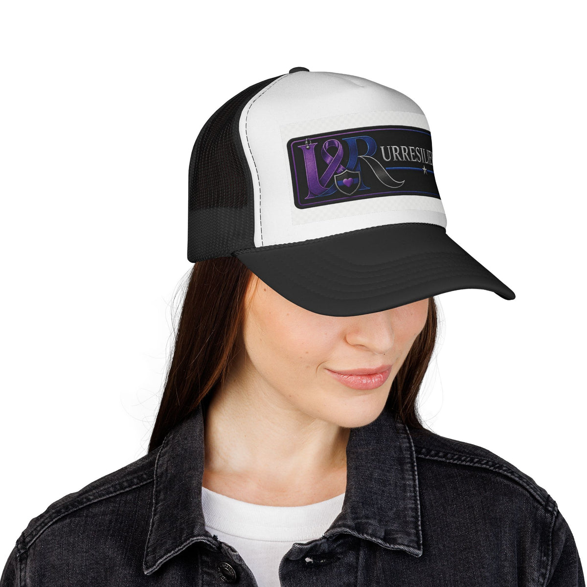 Resilient Ribbon Trucker Hat — 'Rurresilient' Purple Awareness Cap