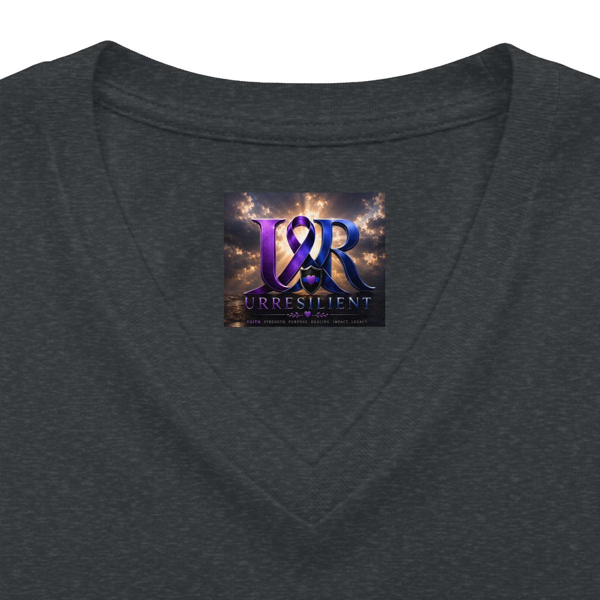 Women's Relaxed Heather CVC V-Neck Tee