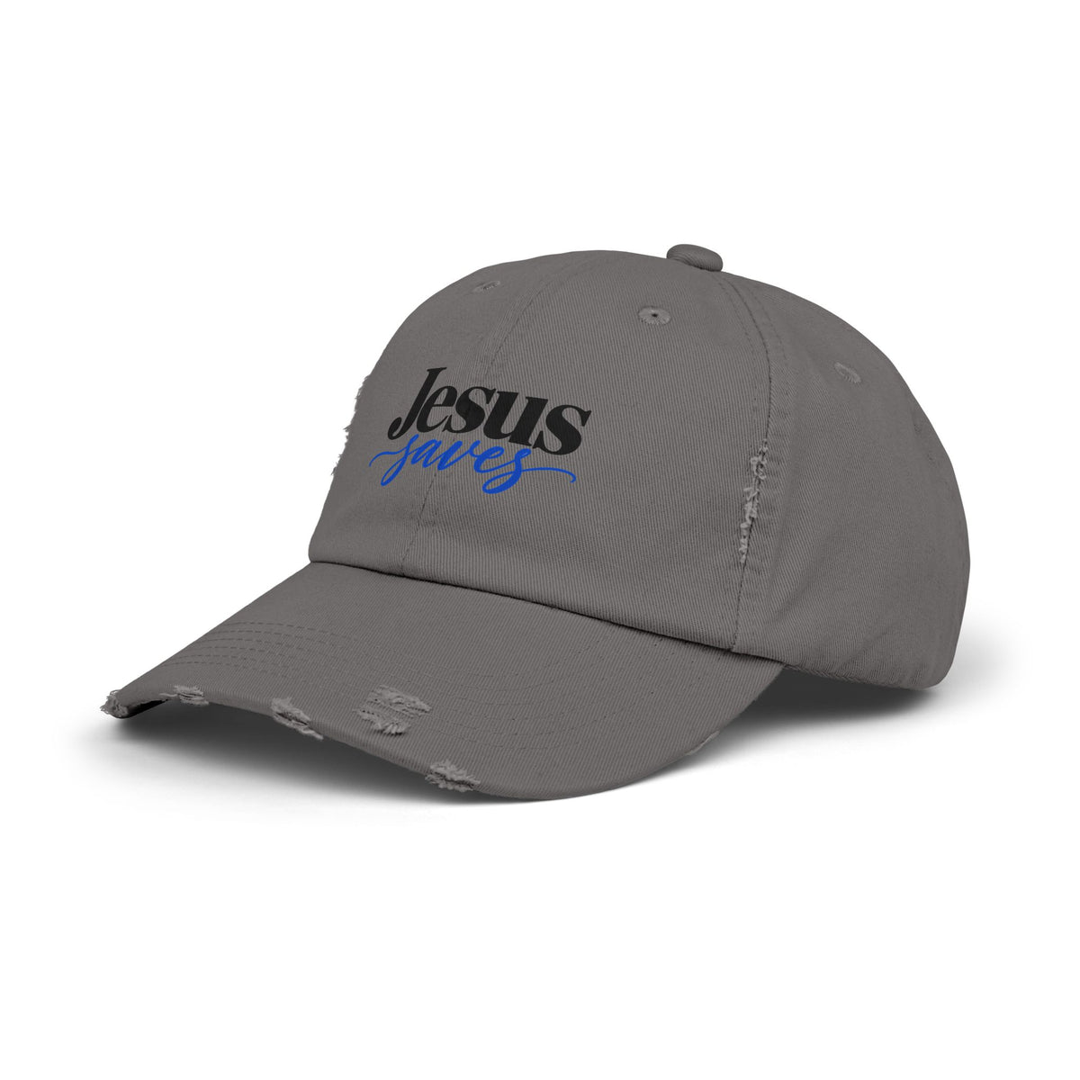 Jesus Saves Distressed Cap – Vintage Faith Baseball Hat