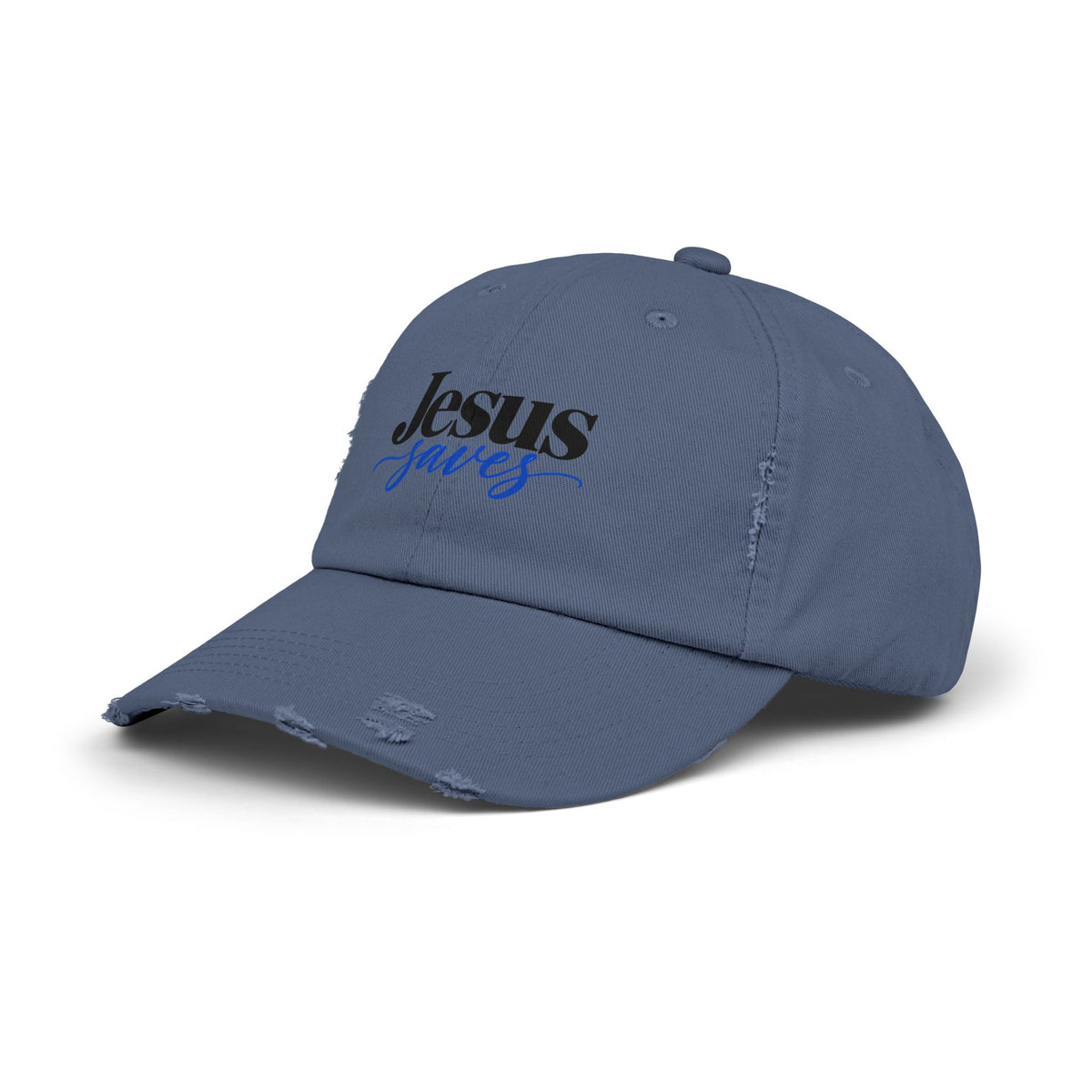 Jesus Saves Distressed Cap – Vintage Faith Baseball Hat