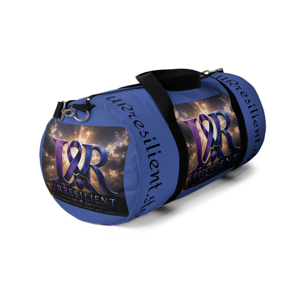 Resilient Story Duffel Bag — Inspirational 'UR' Logo Travel Gym Bag