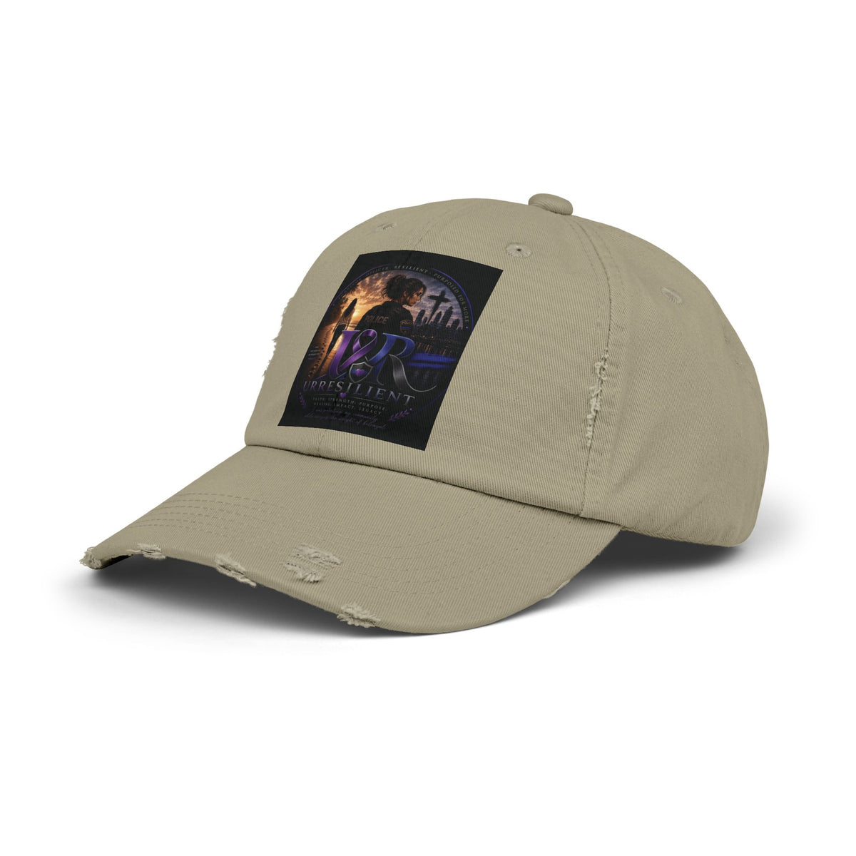 Distressed Baseball Cap — Retro Sci‑Fi Poster Design