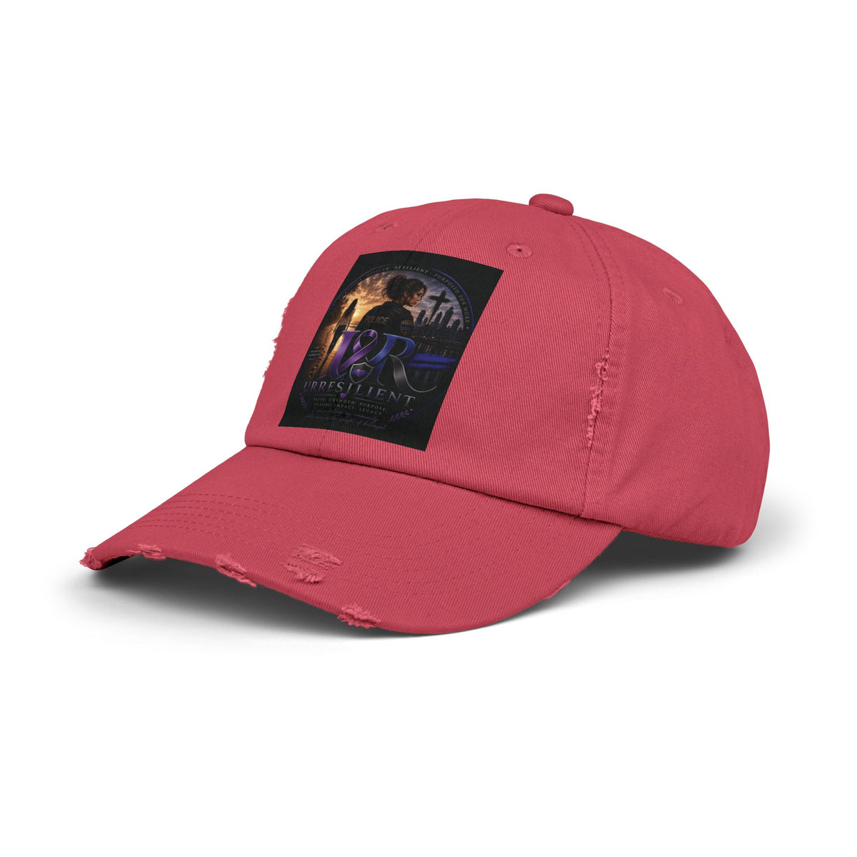 Distressed Baseball Cap — Retro Sci‑Fi Poster Design
