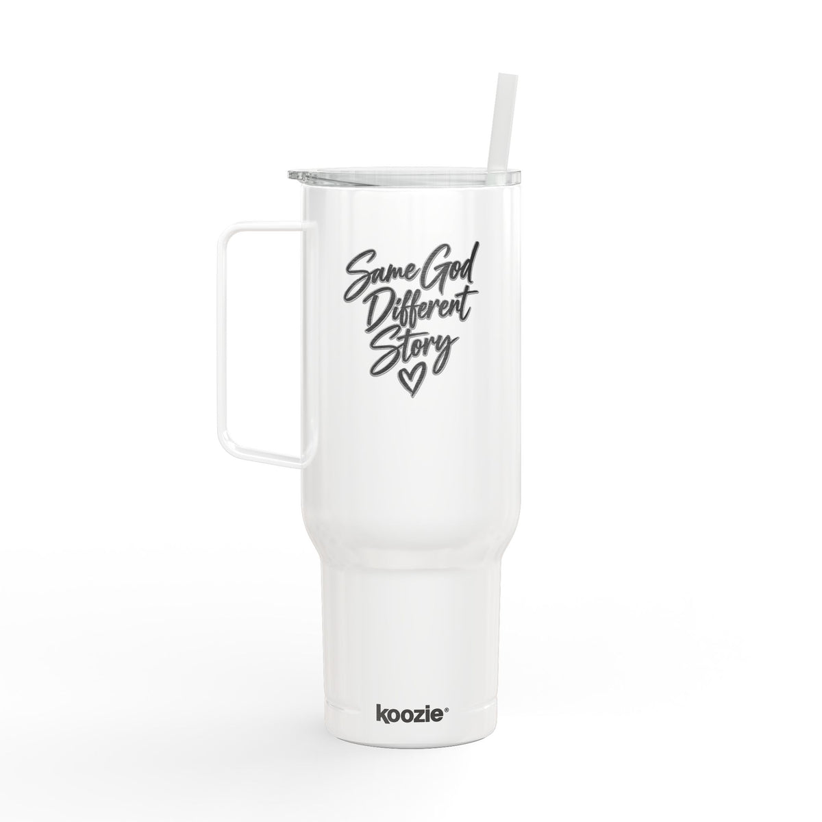 40oz Engraved Insulated Tumbler with Lid — "Some Girl Different" Script Travel Mug