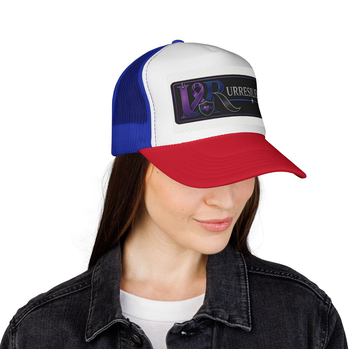 Resilient Ribbon Trucker Hat — 'Rurresilient' Purple Awareness Cap