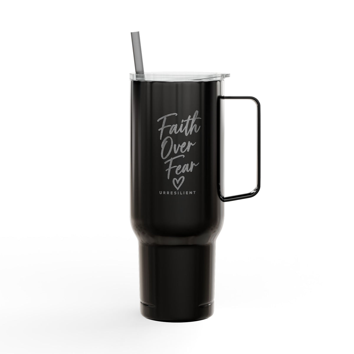 40oz Engraved Insulated Tumbler with Lid — "Some Girl Different" Script Travel Mug