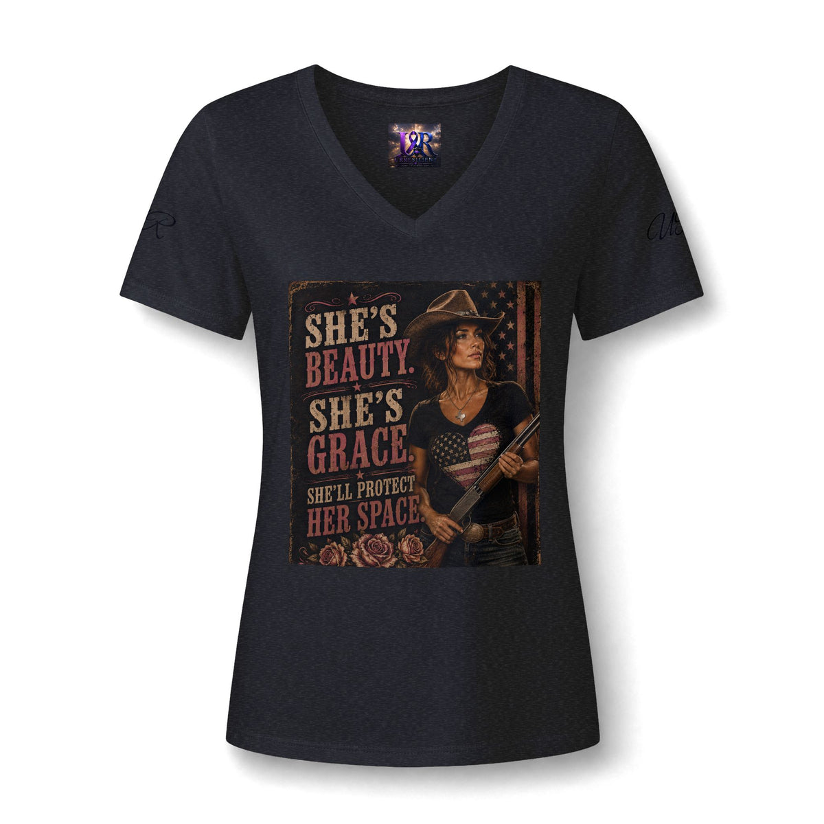 Women's Relaxed Heather CVC V-Neck Tee